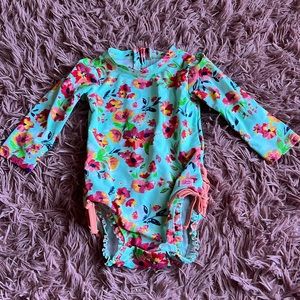 Ruffle Butts 12-18 baby girl swim suit